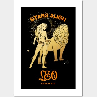 Leo Stars Align Zodiac Sign Astrology Posters and Art